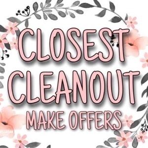 I am clearing out my closet 😊